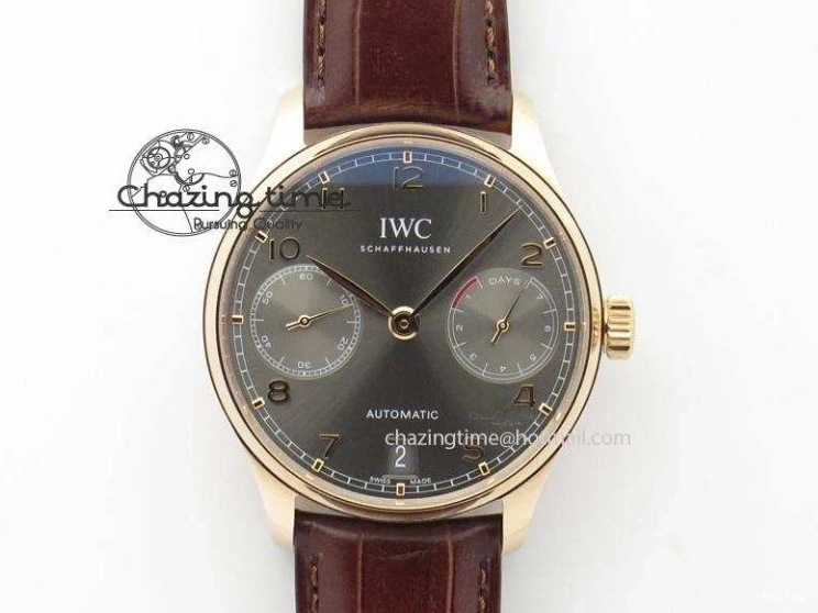 MIROTIME 0423 Durable Portuguese Fa Jones IW544202 SS GSF 1:1 Best Edition White Dial On Leather Strap 7229